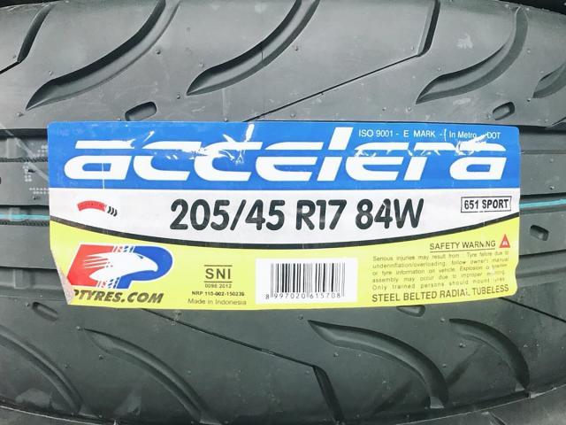 アクセレラ 651SPORT 205/45R17 4本