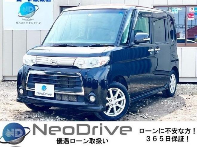 タント660カスタムX　4WD　ローンが不安な方＜優遇ローン＞　1年保証付　寒冷地仕様　社外デッキ　パワースライドドア　