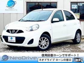 マーチ　5ドア1.2X FOUR Vセレクション 4WD　ローンが不安な方＜優遇ローン＞　1年保証付　純正ナビ　バックカメラ　フルセグTV　