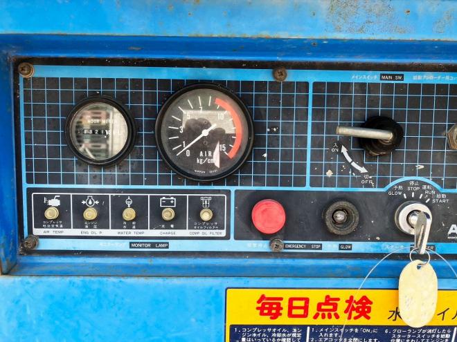 コンプレッサー北越　中古　PDS125S　エンジンコンプレッサー