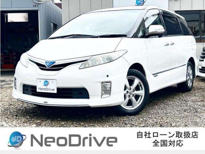 エスティマハイブリッド2.4アエラス プレミアム 4WD 自社ローン＜MY NEOオートローン＞本州仕入　モデリスタエアロ　1オーナー