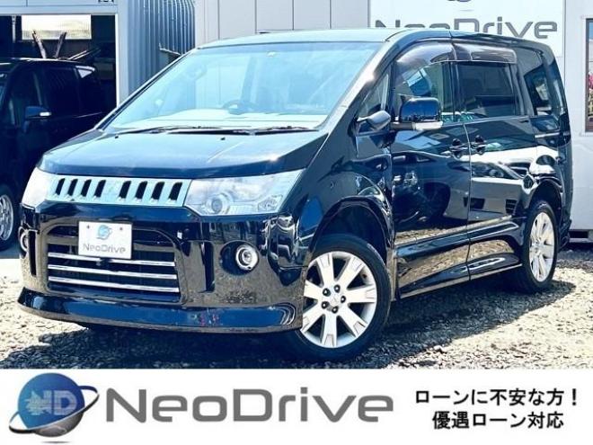 デリカ2.4ローデストGナビパッケージ 4WD　ローンが不安な方＜優遇ローン＞　本州仕入　ナビTV　後席モニター　Pスラ