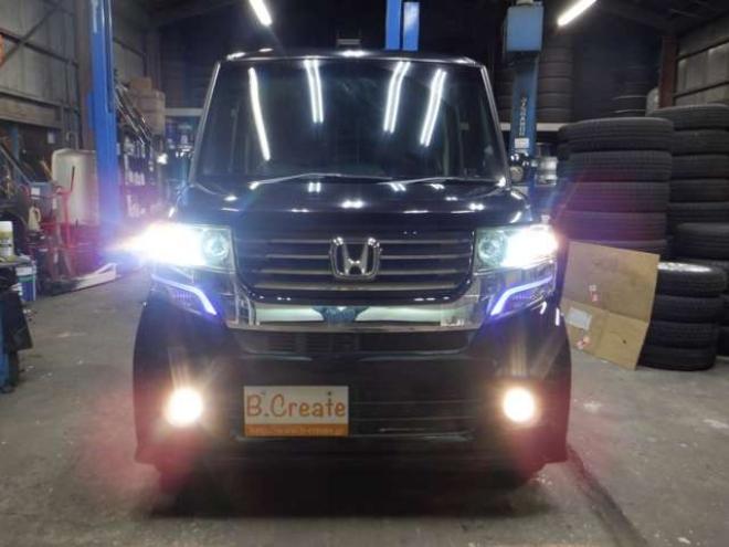 N-BOXカスタムG Lパッケージ 4WD　ナビ・TV・B/T・Bカメラ・パワスラ・HID 660