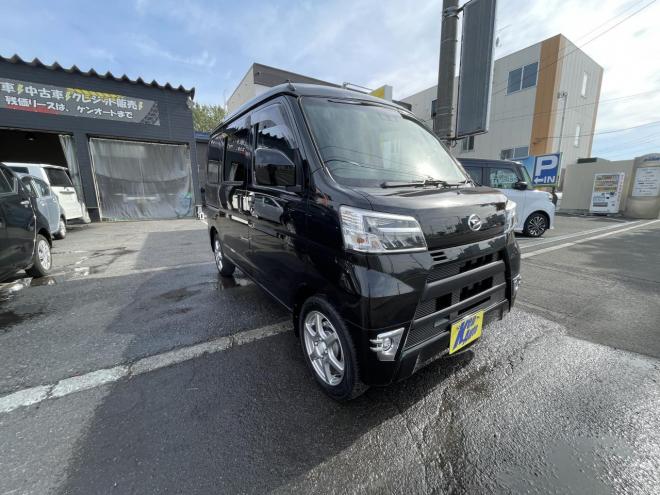 ハイゼットHIJET 4WD CRUSE TURBO HIGH ROOF TURBO 本州仕入　スマアシ　ＶＳＣ　LEDヘッドフォグ　地デジナビ　アイドリングストップ　キーレス　エンスタ リアスポ　ビジネスパッケージ　スタットレス付 4WD 660 5Dr