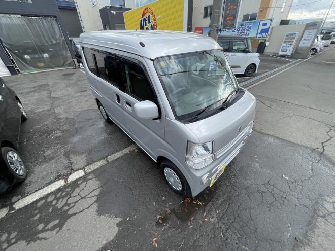 エブリィEVERY VAN 4WD JOIN TURBO HIGE ROOF 本州仕入　寒冷地仕様　TURBO 　ブレーキアシスト　横滑り防止　フォグランプ　フルセグナビ　ブルトース　スタットレス 4WD 660 5Dr