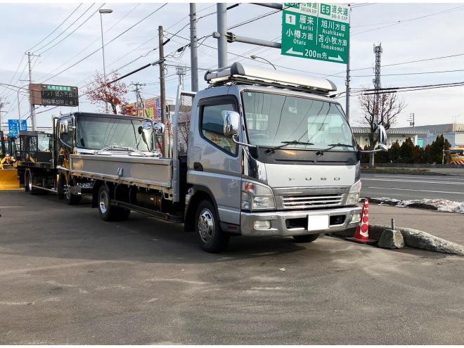 キャンター中古　ワイド超ロング　平ボディ