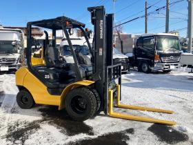 フォークリフト　コマツ　中古　FD25T-17　回転付