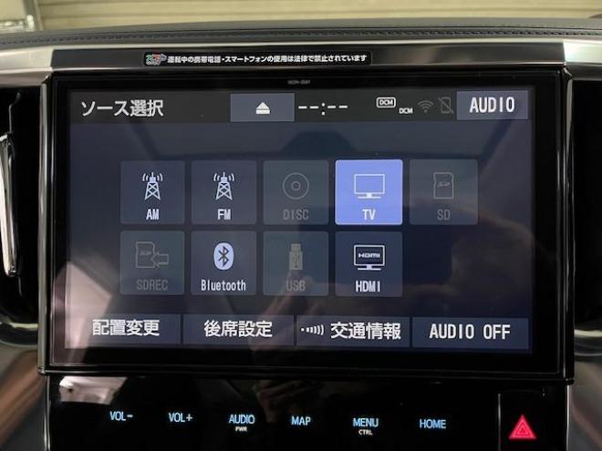 アルファードハイブリッドＳＲ後期型　本州仕入　禁煙車　トヨタセーフティセンス　モデリスタフルエアロ　ツインサンルーフ　プリクラッシュ　レーダークルーズ　レーントレーシング　純正１７インチＡＷ　社外１６ＡＷ＋スタッドレスタイヤ付　純正ナビ（フルセグ地デジ　ＤＶＤ再生　Ｂｌｕｅｔｏｏｔｈ）＋バックカメラ　純正１２インチリアフリップダウンモニター　前後ドライブレコーダー　両側パワースライドドア　パワーバックドア　純正ブラックレザーシート　電動オットマン　三眼ＬＥＤヘッドライト 4WD 2500 5Dr