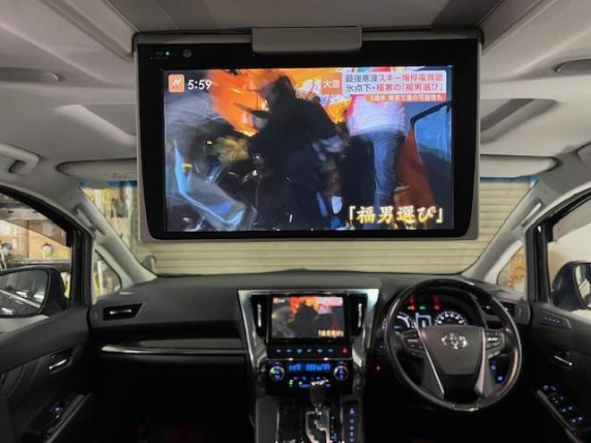 アルファードハイブリッドＳＲ後期型　本州仕入　禁煙車　トヨタセーフティセンス　モデリスタフルエアロ　ツインサンルーフ　プリクラッシュ　レーダークルーズ　レーントレーシング　純正１７インチＡＷ　社外１６ＡＷ＋スタッドレスタイヤ付　純正ナビ（フルセグ地デジ　ＤＶＤ再生　Ｂｌｕｅｔｏｏｔｈ）＋バックカメラ　純正１２インチリアフリップダウンモニター　前後ドライブレコーダー　両側パワースライドドア　パワーバックドア　純正ブラックレザーシート　電動オットマン　三眼ＬＥＤヘッドライト 4WD 2500 5Dr