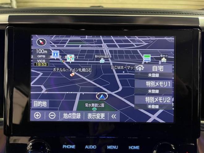 アルファードＳ　Ｃパッケージ後期型　本州仕入　法人ワンオーナー　寒冷地仕様　禁煙車　トヨタセーフティセンス　ＷＯＲＫシュヴァート２０インチＡＷ＋新品夏タイヤ　純正１８ＡＷ＋スタッドレスタイヤ付　純正ナビ（Ｍｉｒａｃａｓｔ　Ｂｌｕｅｔｏｏｔｈ）＋バックカメラ　アルパインデジタルインナーミラー＆ドライブレコーダー　両側パワースライドドア　パワーバックドア　純正ブラックレザーシート　電動オットマン　三眼ＬＥＤヘッドライト　純正エンジンスターター　両席シートヒーター＆クーラー 4WD 2500 5Dr