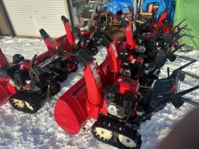 除雪機　ホンダヤマハ5・6・7・8・9・10・11馬力
整備塗装済みの除雪機を多数ご用意しております