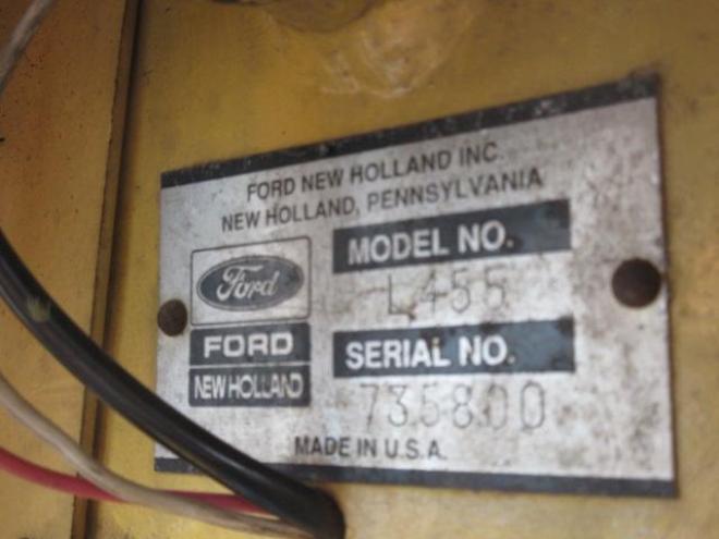 スキッドステアローダFORD　new holland L455