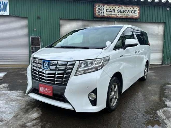 アルファードハイブリッド 2.5 X E-Four 4WD　社外ナビ/Bカメラ/ETC/後席モニタ/禁煙車 2500
