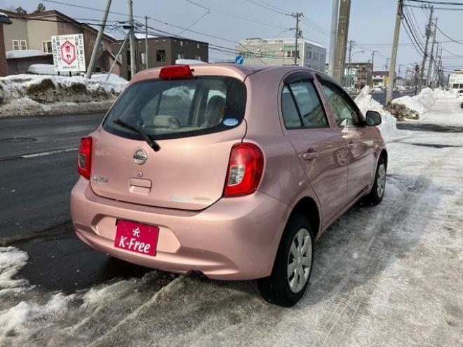 マーチＸ　ＦＯＵＲ　４ＷＤ　スマートキー　盗難防止システム　保証あり　寒冷地仕様　ＣＤ　　電動格納ミラー　エアコン　ＡＴ　　ピンク 4WD 1200 5Dr