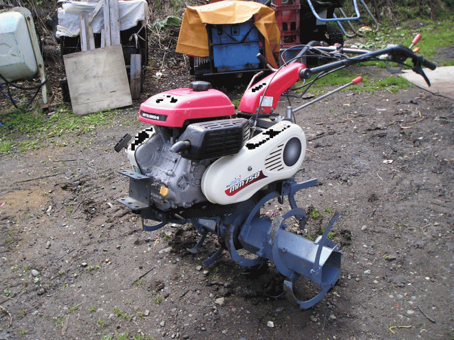 耕運機ミツビシ　耕運機　ＭＭ758　耕作幅　95センチ
