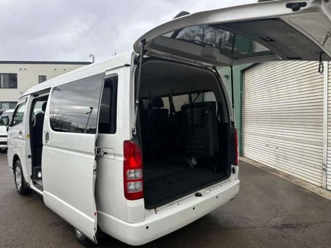 ハイエース2.7 GL ロング ミドルルーフ 4WD　左リア電動/社外ナビTV/10人乗/スターター 2700