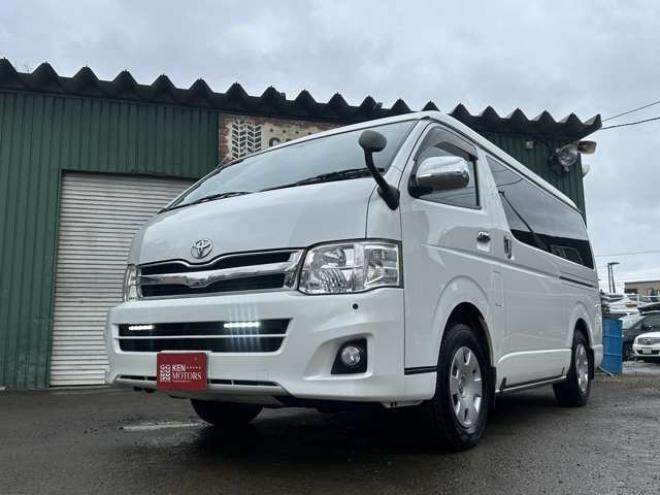 ハイエース2.7 GL ロング ミドルルーフ 4WD　左リア電動/社外ナビTV/10人乗/スターター 2700