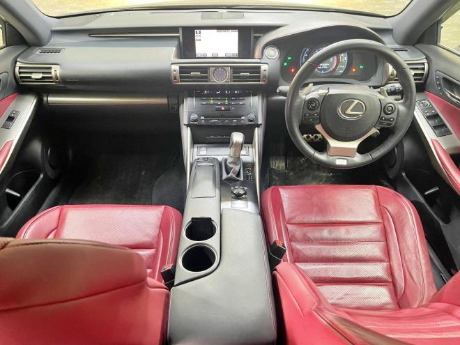 レクサスIS 250Fスポーツ 4WD 5年保証 V6NA 赤レザー エンスタ 夏冬タイヤ カードキー ナビTV ETC 寒冷地仕様 禁煙 修復歴無
