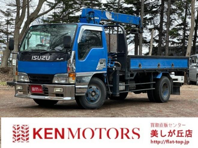 エルフ4.3 ロング 高床 ディーゼル　ユニック付き/PS/PW/記録簿 2WD 4300