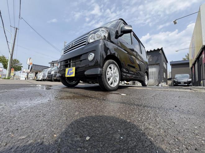 アトレーATRAI WAGON 4WD CUSTOM RS-LTD箱ワゴンTURBO入庫　検2付　 寒冷地仕様　リアヒーター　パワースライドドア　HID　BTフルセグナビ　ベンチシート　キーレス　フォグランプ　スタットレス 4WD 660 5Dr