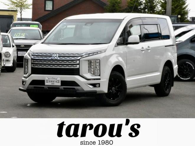 デリカD：5　Ｇパワーパッケージ　４ＷＤ　本州仕入　後期モデル　公認５名乗車　ワンオーナ　新品シートカバー　バンパーガード　電動リアゲート　シートヒータ　社外ナビ・Ｂカメラ　ＥＴＣ