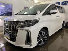 アルファード　Ｓ　Ｃパッケージ後期型　本州仕入　禁煙車　プリクラッシュ　レーダークルーズ　レーントレーシング　純正１８インチＡＷ　社外１６ＡＷ＋スタッドレスタイヤ付　純正１０インチナビ（フルセグ地デジ　Ｂｌｕｅｔｏｏｔｈ）＋バックカメラ　純正１２．１インチリアフリップダウンモニター　両側パワースライドドア　パワーバックドア　純正ブラックレザーシート　電動オットマン　ＬＥＤヘッドライト　純正ドライブレコーダー　ステアリングヒーター　シートヒーター＆クーラー　ＥＴＣ 4WD 2500 5Dr