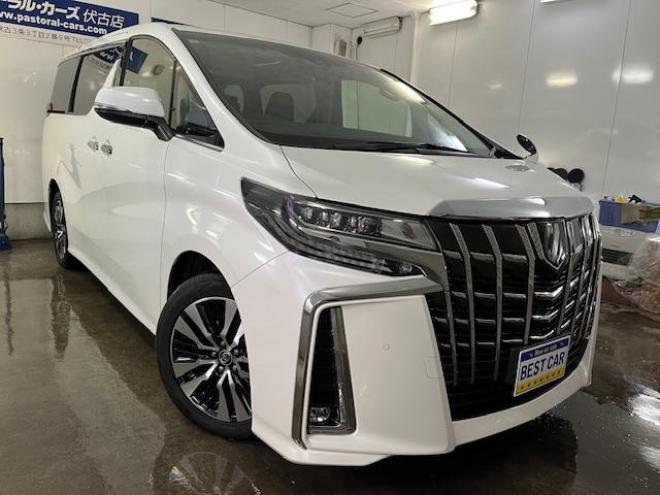 アルファードＳ　Ｃパッケージ後期型　本州仕入　禁煙車　プリクラッシュ　レーダークルーズ　レーントレーシング　純正１８インチＡＷ　社外１６ＡＷ＋スタッドレスタイヤ付　純正１０インチナビ（フルセグ地デジ　Ｂｌｕｅｔｏｏｔｈ）＋バックカメラ　純正１２．１インチリアフリップダウンモニター　両側パワースライドドア　パワーバックドア　純正ブラックレザーシート　電動オットマン　ＬＥＤヘッドライト　純正ドライブレコーダー　ステアリングヒーター　シートヒーター＆クーラー　ＥＴＣ 4WD 2500 5Dr