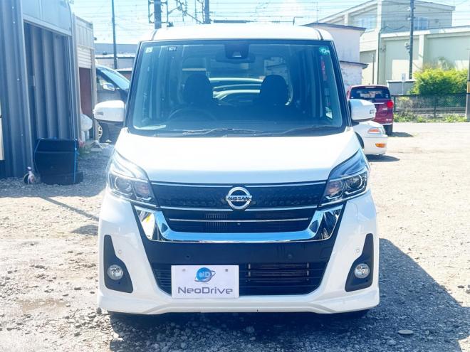 デイズルークス660ハイウェイスターXターボ 4WD　1年保証　本州仕入　純正ナビ　Bluetooth 