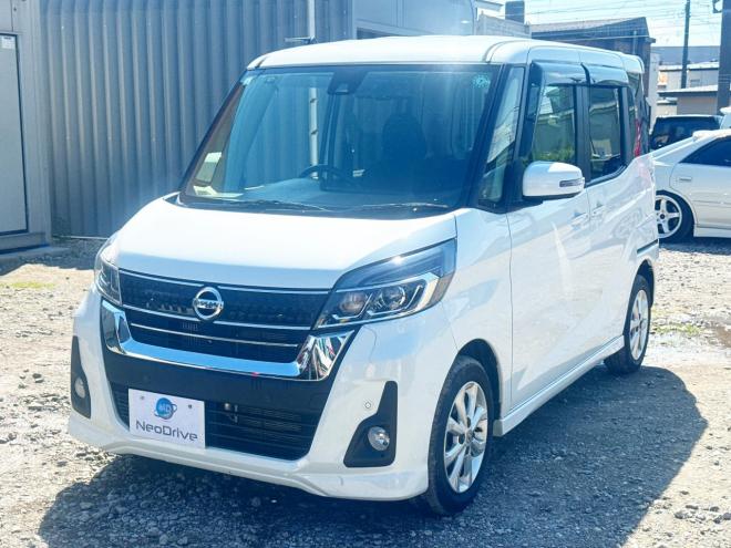 デイズルークス660ハイウェイスターXターボ 4WD　1年保証　本州仕入　純正ナビ　Bluetooth 