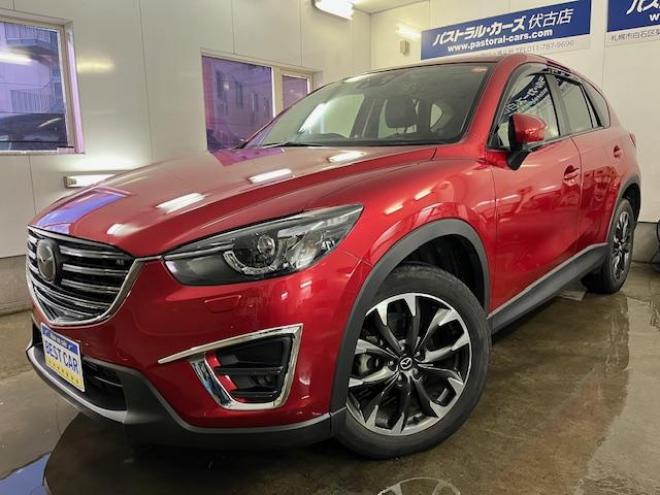 CX-5ＸＤ　Ｌパッケージ　本州仕入　禁煙車　ＷＡＫＯＳバリアスコーティング済　スカイアクティブディーゼルターボ　純正１９インチＡＷ　純正１９ＡＷ＋スタッドレスタイヤ付　純正ナビ（地デジ　ＤＶＤ再生　Ｂｌｕｅｔｏｏｔｈ）＋バックカメラ＆サイドカメラ　ＢＯＳＥサウンド　純正ブラックレザーシート　レーダークルーズコントロール　ブラインドスポット　車線逸脱警報　ＬＥＤヘッドライト　両席シートヒーター　アドバンスキー　横滑り防止装置　ＥＴＣ 4WD 2200 5Dr