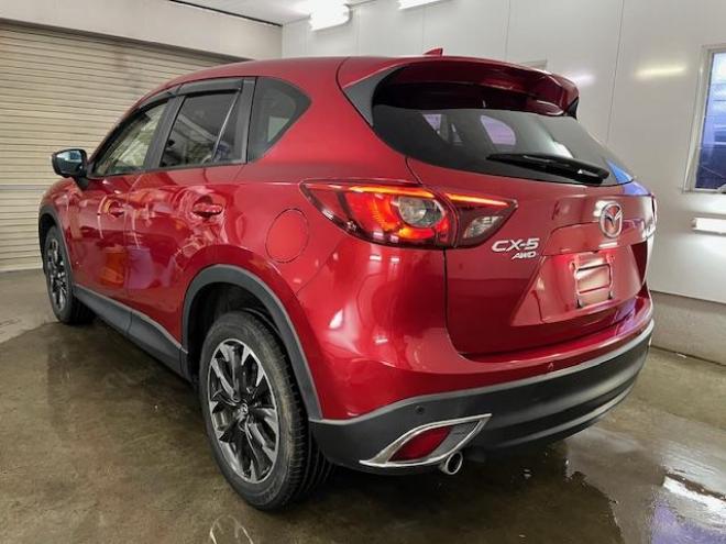 CX-5ＸＤ　Ｌパッケージ　本州仕入　禁煙車　ＷＡＫＯＳバリアスコーティング済　スカイアクティブディーゼルターボ　純正１９インチＡＷ　純正１９ＡＷ＋スタッドレスタイヤ付　純正ナビ（地デジ　ＤＶＤ再生　Ｂｌｕｅｔｏｏｔｈ）＋バックカメラ＆サイドカメラ　ＢＯＳＥサウンド　純正ブラックレザーシート　レーダークルーズコントロール　ブラインドスポット　車線逸脱警報　ＬＥＤヘッドライト　両席シートヒーター　アドバンスキー　横滑り防止装置　ＥＴＣ 4WD 2200 5Dr