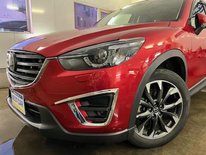 CX-5ＸＤ　Ｌパッケージ　本州仕入　禁煙車　ＷＡＫＯＳバリアスコーティング済　スカイアクティブディーゼルターボ　純正１９インチＡＷ　純正１９ＡＷ＋スタッドレスタイヤ付　純正ナビ（地デジ　ＤＶＤ再生　Ｂｌｕｅｔｏｏｔｈ）＋バックカメラ＆サイドカメラ　ＢＯＳＥサウンド　純正ブラックレザーシート　レーダークルーズコントロール　ブラインドスポット　車線逸脱警報　ＬＥＤヘッドライト　両席シートヒーター　アドバンスキー　横滑り防止装置　ＥＴＣ 4WD 2200 5Dr