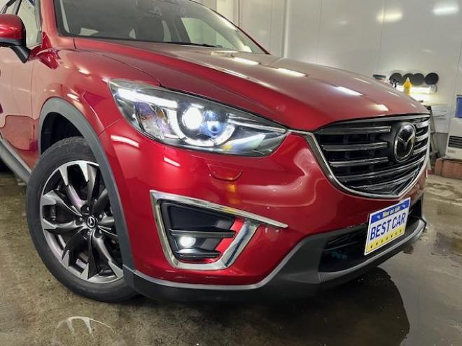 CX-5ＸＤ　Ｌパッケージ　本州仕入　禁煙車　ＷＡＫＯＳバリアスコーティング済　スカイアクティブディーゼルターボ　純正１９インチＡＷ　純正１９ＡＷ＋スタッドレスタイヤ付　純正ナビ（地デジ　ＤＶＤ再生　Ｂｌｕｅｔｏｏｔｈ）＋バックカメラ＆サイドカメラ　ＢＯＳＥサウンド　純正ブラックレザーシート　レーダークルーズコントロール　ブラインドスポット　車線逸脱警報　ＬＥＤヘッドライト　両席シートヒーター　アドバンスキー　横滑り防止装置　ＥＴＣ 4WD 2200 5Dr