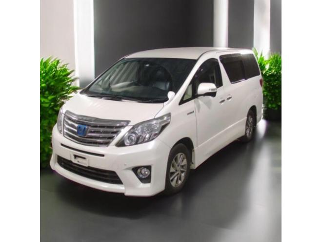 アルファードハイブリッドSR 本州車 寒冷地仕様 8インチナビTV バックモニター フリップダウンモニター クルーズコントロール パワーシート 黒革シート 車検新規2年 24ヶ月点検整備済 保証付！ 4WD 2400 5Dr