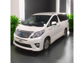 アルファードハイブリッド　SR 本州車 寒冷地仕様 8インチナビTV バックモニター フリップダウンモニター クルーズコントロール パワーシート 黒革シート 車検新規2年 24ヶ月点検整備済 保証付！ 4WD 2400 5Dr