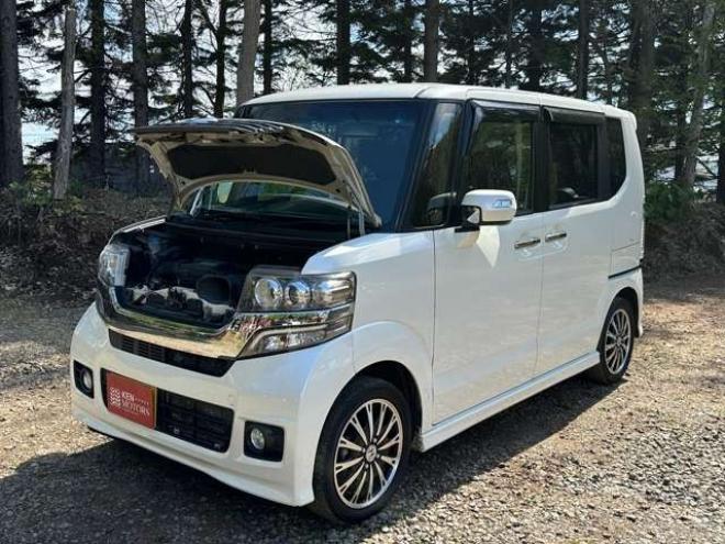 N-BOXカスタムG ターボSSパッケージ 4WD　両側パワスラ/ドラレコ前後/社外ナビ/AW 660