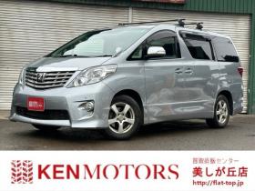 アルファード　2.4 240S 4WD　ワンオーナー/社外ナビ/後席モニタ/エアロ 2400