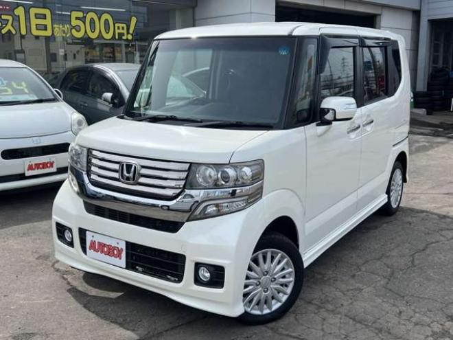 N-BOXカスタムG Lパッケージ 4WD　p/sスタート　ナビ　 Bカメラ　Pスライド 660