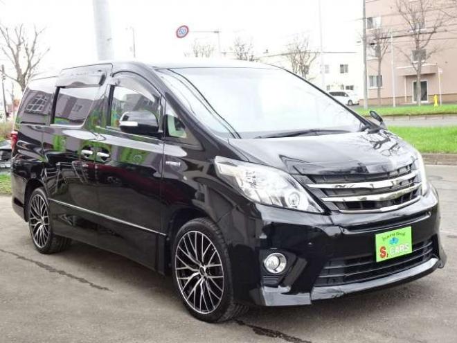 アルファードハイブリッド2.4 SR 4WD　本州車 保証2年 後席モニター両側電動 20AW 2400