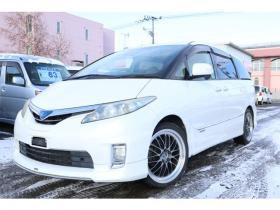 エスティマハイブリッド　2.4 X 4WD　両パワスラ・ナビ・TV・バックカメラ 2400