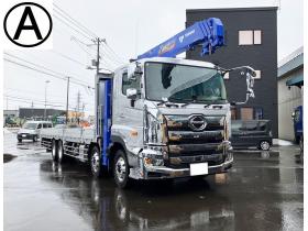 プロフィア　未使用　4段ラジコンクレーン車　セルフローダー　重機運搬車ウインチ付　大型トラック　nht