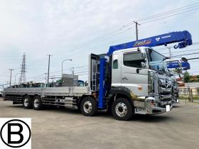 プロフィア　未使用　4段ラジコンクレーン車　セルフローダー　重機運搬車ウインチ付　大型トラック　nht
