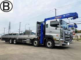 プロフィア　未使用　4段ラジコンクレーン車　セルフローダー　重機運搬車ウインチ付　大型トラック　nht