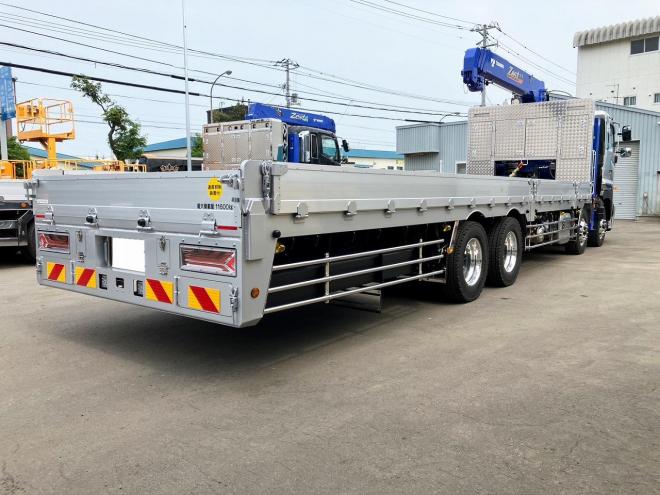 プロフィア未使用　4段ラジコンクレーン車　セルフローダー　重機運搬車ウインチ付　大型トラック　nht