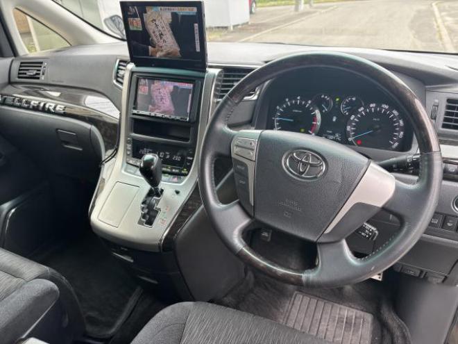 ヴェルファイア2.4Z Gエディション 本州車 寒冷地仕様 ナビTVバックモニター 両側パワースライドドア パワーリアゲート フリップダウンモニター  車検新規2年 24ヶ月点検整備済  4WD 2400 5Dr