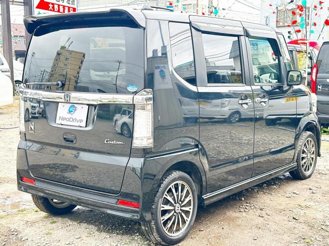 N-BOX660カスタムGターボパッケージ 4WD　ローンが不安な方＜優遇ローン＞1年保証　本州仕入　両側Pスラ　純正ナビ