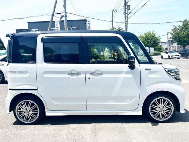 スペーシアカスタム ハイブリッドXSターボ 4WD　ローンが不安な方＜優遇ローン＞　ワンオーナー　メモリーナビ　両側パワスラ