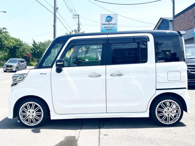 スペーシアカスタム ハイブリッドXSターボ 4WD　ローンが不安な方＜優遇ローン＞　ワンオーナー　メモリーナビ　両側パワスラ