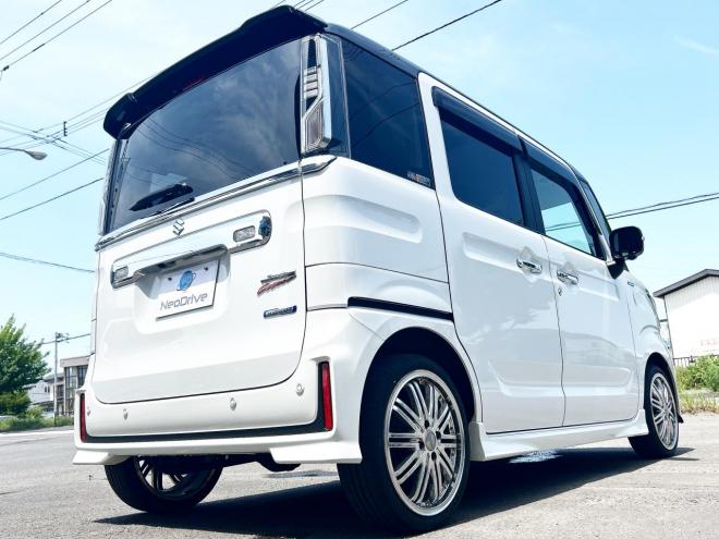 スペーシアカスタム ハイブリッドXSターボ 4WD　ローンが不安な方＜優遇ローン＞　ワンオーナー　メモリーナビ　両側パワスラ