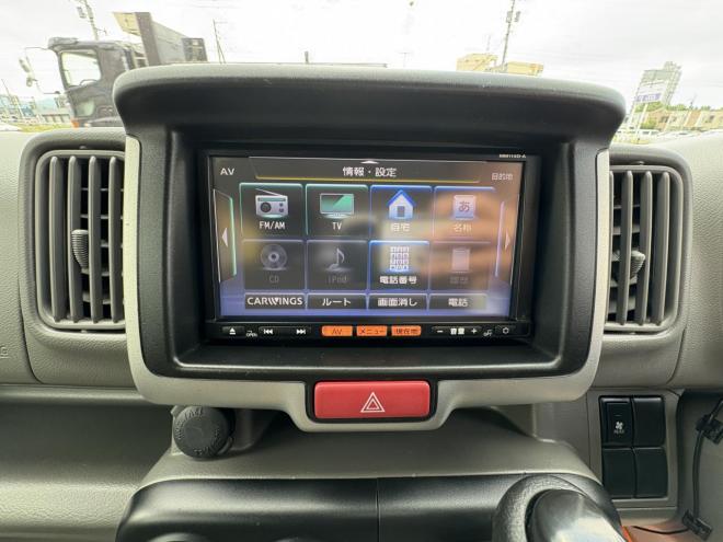 NV100クリッパーNV100クリッハ゜ー 4WD GX high roof　燃費の5AGS 本州仕入 寒冷地仕様 Bluetooth　ＶＳＣ　ブレーキアシスト　フルセグナビ　ドラレコ　フォグランプ　バイザー　スタットレス　全磨き　検2付　ETC エンジンオイル交換 4WD 660 5Dr